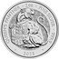 UK 5 Pounds The Royal Tudor Beasts. The Queen’s Panther. Bullion 2025 QUEEN'S PANTHER 2025 2 OZ FINE SILVER 999.9 coin reverse