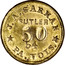 USA 50 Cents (J.A. Garman 54th Pennsylvania Volunteers) J A GARMAN SUTLER 50 54 PA. VOLS. coin obverse
