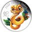 Tuvalu 50 Cents Lunar Baby. Snake 2025 P YEAR OF THE SNAKE 蛇 IJ P coin reverse