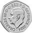 UK 50 Pence (Snowman and Christmas Tree. Colored) CHARLES III D G REX F D 50 PENCE 2024 MJ coin obverse