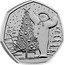 UK 50 Pence (Snowman and Christmas Tree)  coin reverse