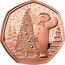 UK 50 Pence (Snowman and Christmas Tree)  coin reverse