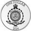 Niue One Dollar (Scarabaeus. Malachite) PUBLIC SEAL OF NIUE ATUA NIUE TUKULAGI AG 999 MW ONE DOLLAR 2024 coin obverse