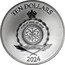 Niue Ten Dollars Sword of Truth. Of Righteousness in Place 2024 Proof TEN DOLLARS PUBLIC SEAL OF NIUE ATUA NIUE TUKULAGI 2024 coin obverse