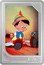 Niue Two Dollars Disney Classics. Pinocchio 2024 Proof set 001/250 ©DISNEY 1 OZ 999 FINE SILVER coin reverse