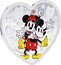 Niue Two Dollars (Disney I Love Us. Mickey Mouse and Minnie Mouse) AWW M+M TOO SWEET PERFECT PAIR coin reverse