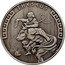 Niue Two Dollars (Heroes of Greek Mythology. Theseus. Antique) THESEUS 1OZ 999 FINE SILVER coin reverse
