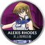 Niue Two Dollars (Yu-Gi-Oh! Alexis Rhodes (Asuka Tenjouin)) ALEXIS RHODES 天上院明日香 coin reverse