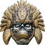 Niue Two Dollars (Mysteries of the World Latitude 30 North. Maya Mask)  coin reverse